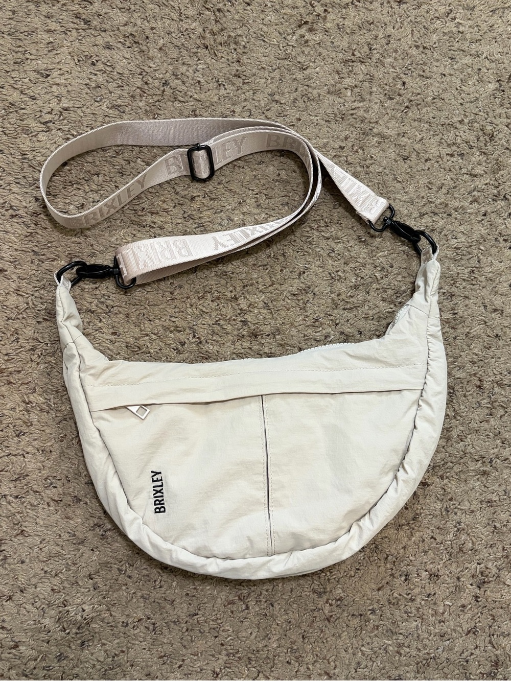 Brixley Crescent Bag Crossbody Bag Ivory Cream White